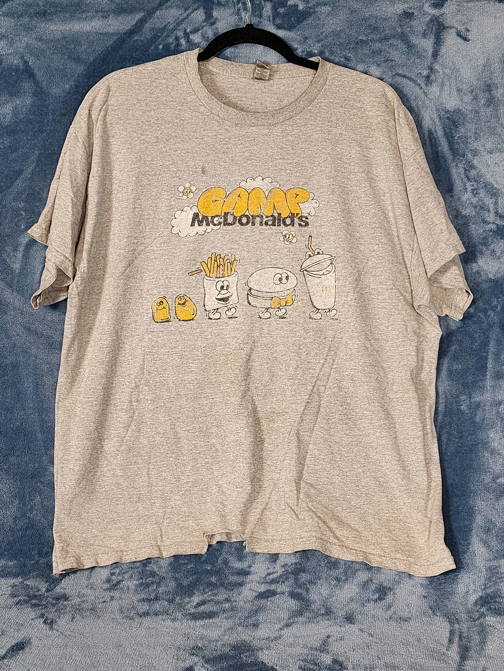 McDonald's Gray Kids 'Camp McDonald's' Graphic Tee with Yellow Accents